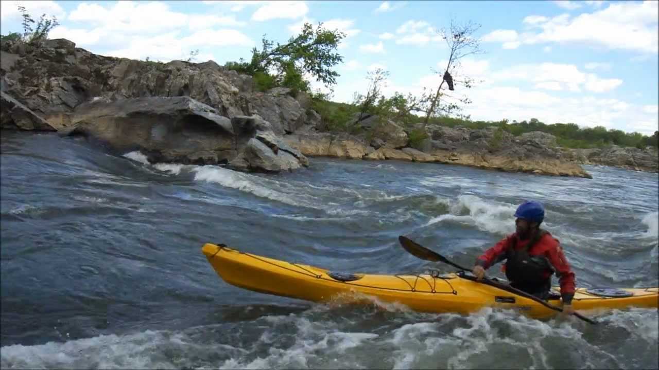 P&amp;H Delphin Sea Kayak Surfing White Water on the Potomac 