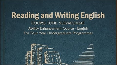 Reading and Writing English/Block-04/Unit-01 Reading Comprehensive Passages Part 2 #sgou 