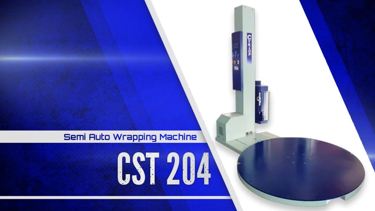 Semi Automatic Wrapping Machine CST 204 - YouTube