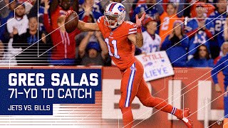 Tyrod Taylor Finds Former Jets WR Greg Salas for 71-Yard TD! | Jets vs. Bills | NFL