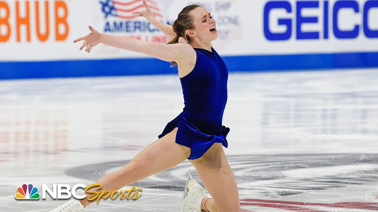 Isabeau Levito BARELY holds off Amber Glenn for lead in US Nationals short  program