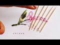 Most Wonderful tricks of flower hand embroidery || Jhinuk Hand Embroidery || New stitch