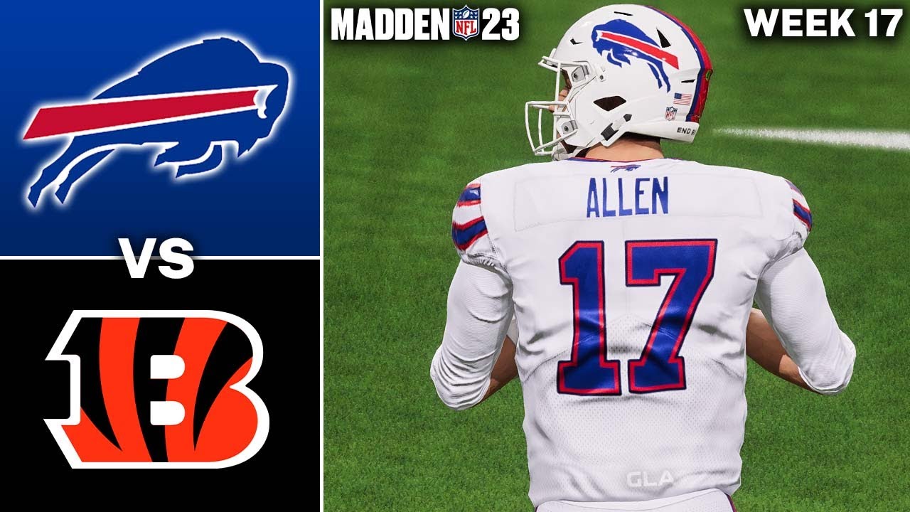 Bills vs. Bengals Week 17 Simulation Madden 23 Gameplay PS5 YouTube