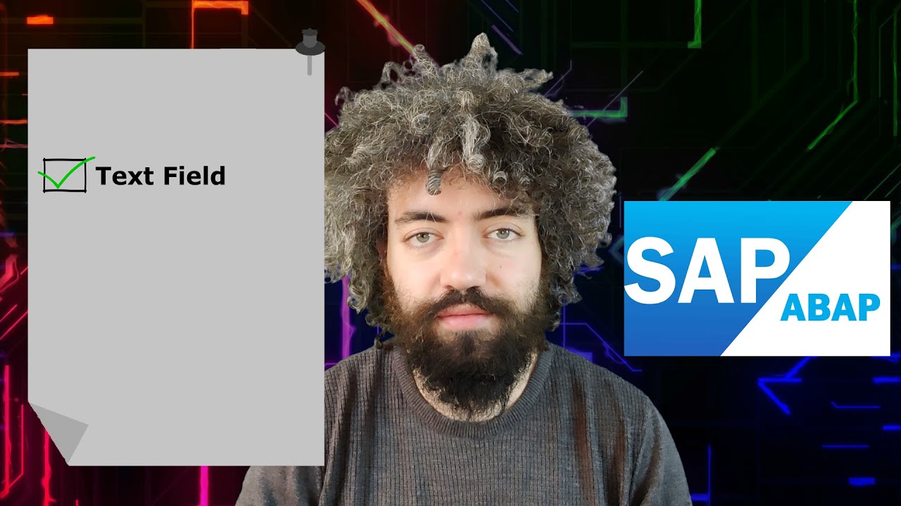 Sap abap e itimi 16 screen text field youtube