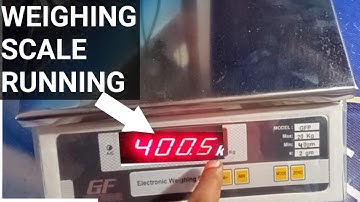 NO WEIGHT PLACED  ON WEIGHING SCALE BUT  RUNNING/ SHOWING WEIGHT READING.description details