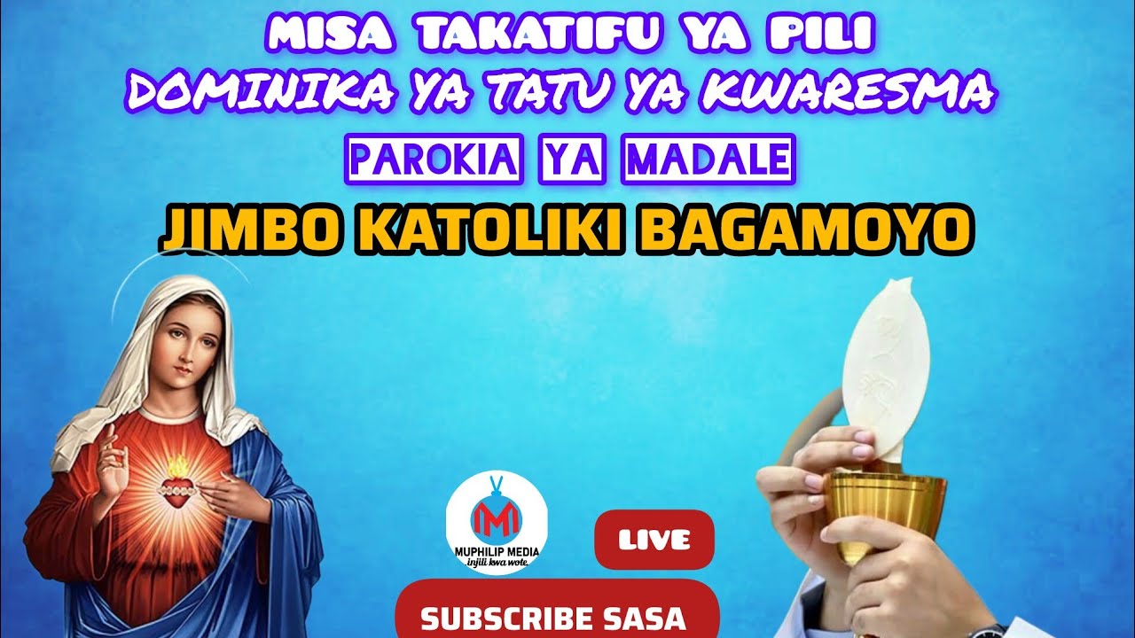 #LIVE:MISA TAKATIFU YA PILI DOMINIKA YA 3 YA KWARESMA PAROKIA YA MADALE JIMBO KATOLIKI BAGAMOYO