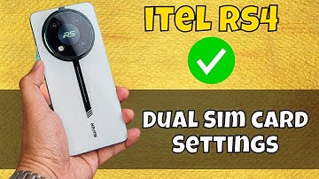 itel Rs4 Dual Sim card Settings