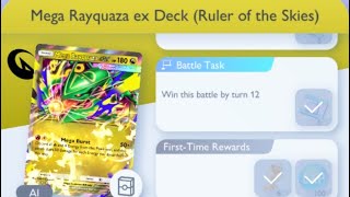 Pokémon TCG Pocket - Mega Rayquaza ex Deck (Ruler of the Skies) | Early Win Mission