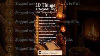 Stop doing these 10 things #viralshort #stopoverthinking #changeyourmindsetchangeyourlife