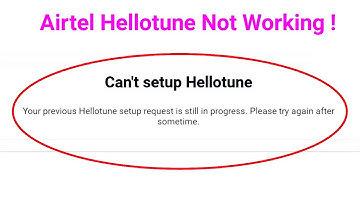 Your Previous Hellotune Setup Request Is Still In Progress 🤔 | Airtel Request Hellotune Problem Wynk