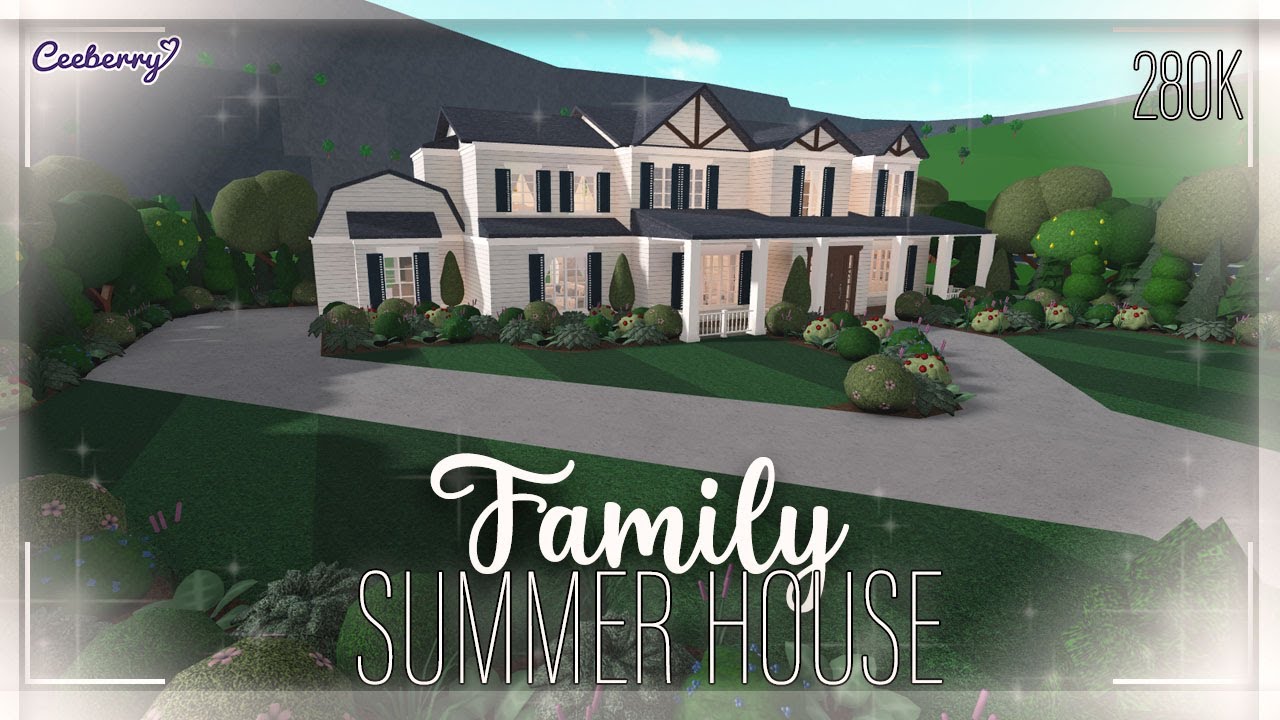 Summer Family Mansion (211K), Exterior, Welcome to Bloxburg, Speedbuild