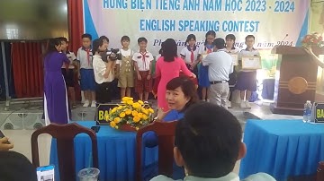 Trao Giải 3 cuộc thi Hùng Biện tiếng Anh cấp Huyện năm học 2023 - 2024