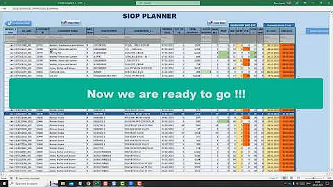 S&OP - How to Run or execute S&OP planner