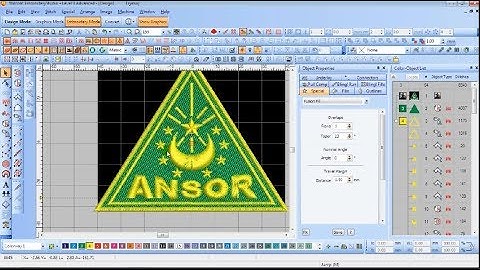 DESAIN BORDIR LOGO ANSOR | TUTORIAL WILCOM WIRAUSAHA MUDA SUMENEP