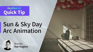 KeyShot Quick Tip - Sun and Sky Day Arc Animation