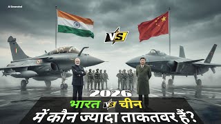India vs china military power 2026 | China vs India कौन ज्यादा ताक़तवर हैं? | Vidya world hindi