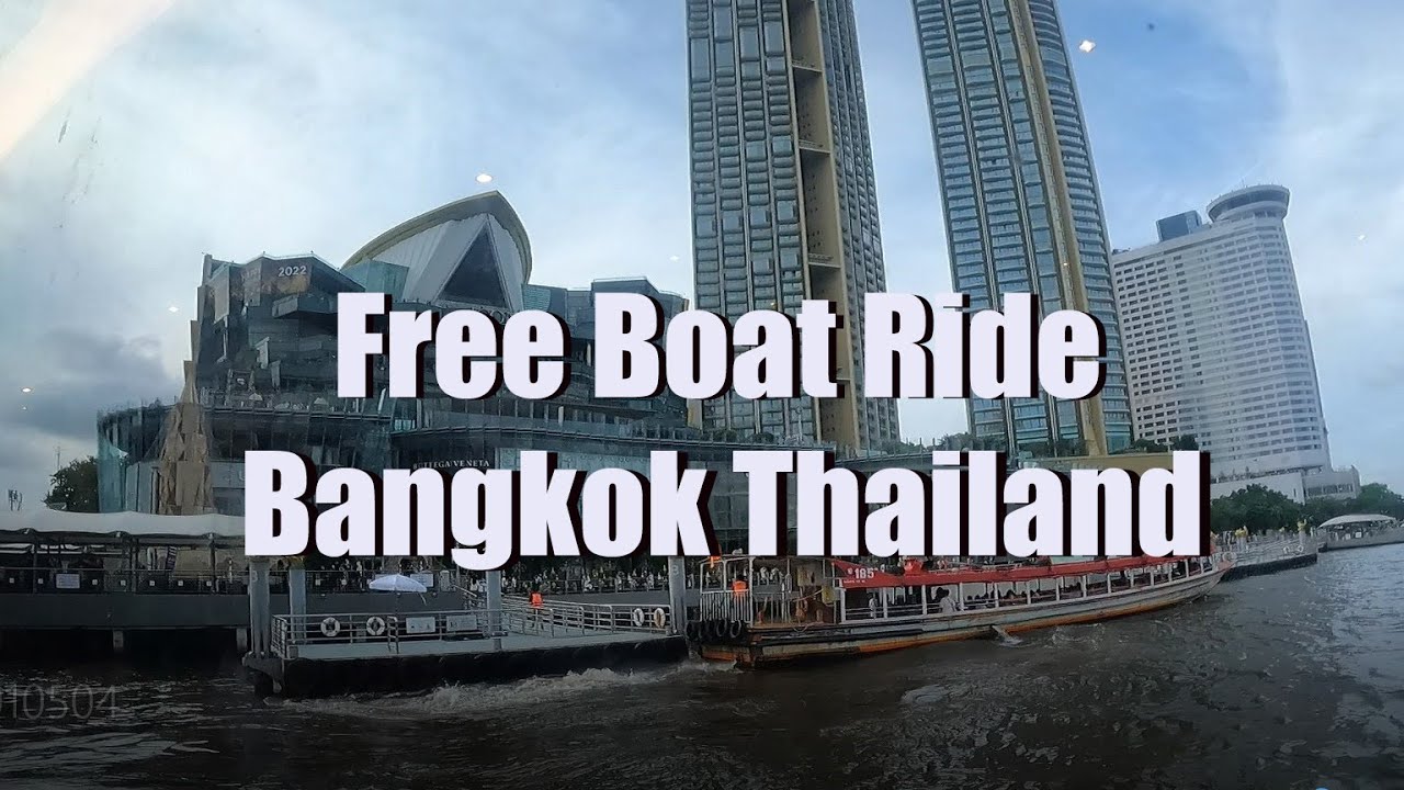 Boat Ride To Iconsiam Bangkok Thailand YouTube
