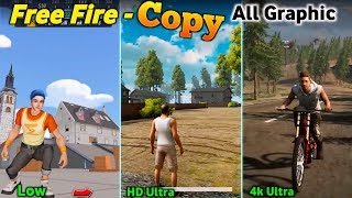 Play New Free Fire Copy Game for All Graphics 😲 Free Fire India copy Games 2024 screenshot 3