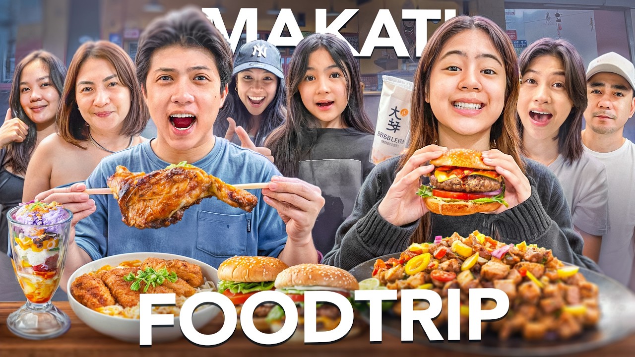 MAKATI Street FOOD Adventure! (Sulit!) | Ranz and Niana
