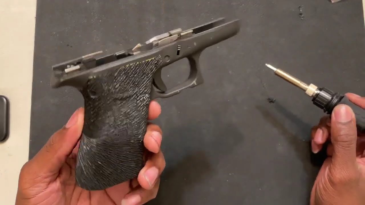 Нанесение текстурной маркировки на Glock 48. Впервые. Рисунок 