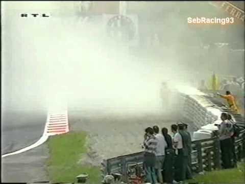 F1 Italy 1995 Coulthard spins on formation lap