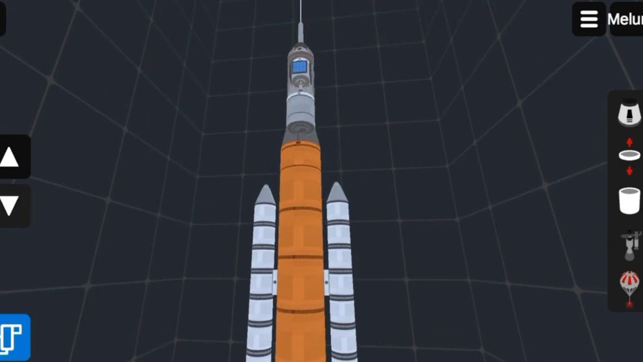 meluncurkan SLS Mark 2 | ellipse rocket sandbox #rocketSLS #sls #artemis2 