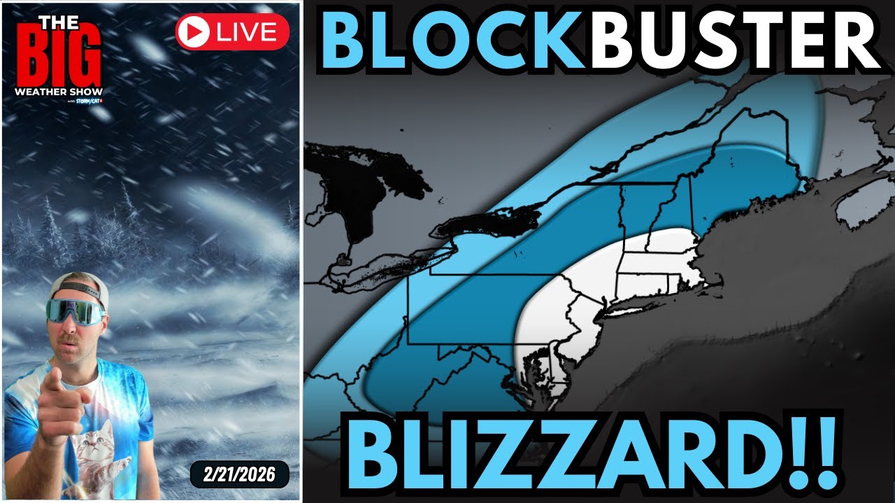 🔴 LIVE: Blockbuster Blizzard About to SLAM the East Coast