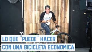 Lo que PUEDES hacer en una bicicleta económica