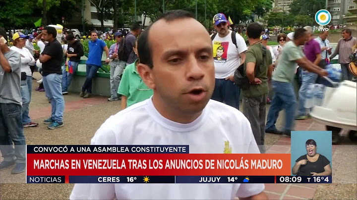 TV Pública Noticias - Marchas en Venezuela tras convocatoria de Maduro a la Asamblea Constituyente