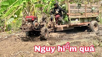 Xe công nông chở chuối suýt bị lật cực nguy hiểm và cái kết cuộc sống KIU 81