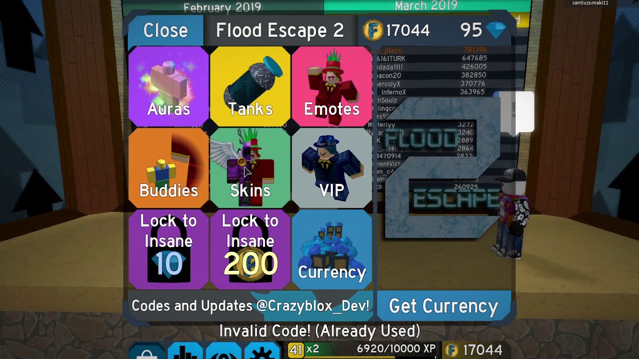 roblox flood escape 2 new update new auras emotes and more