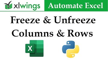 FREEZE & UNFREEZE Columns & Rows in Excel Workbooks 🐍 Python and xlwings | Data Automation