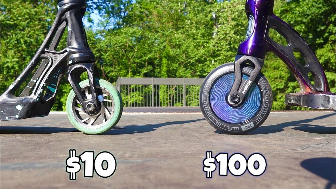 10 VS 100 SCOOTER WHEELS! YouTube