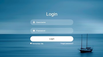How to create transparent Login Form with Html and Css || Including Source file