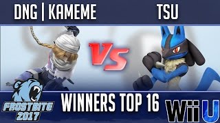 Frostbite 2017 Top 16 Winners - Dng Kameme Sheik Vs Tsu Lucario, Ryu