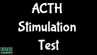 Acth Stimulation Test Short Synacthen Test Cortrosyn Stimulation Test 