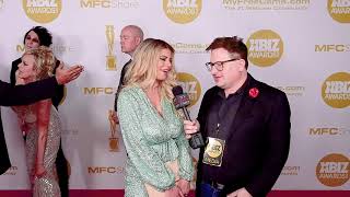 Brooklyn Chase is interviewed on the red carpet at the 2020 Xbiz Awards in DTLA, CA