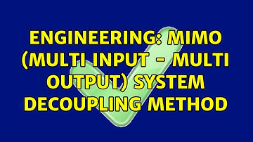 Engineering: MIMO (multi input - multi output) system decoupling method