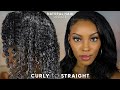 NATURAL HAIR UPDATE: CURLY to STRAIGHT | Slim Reshae