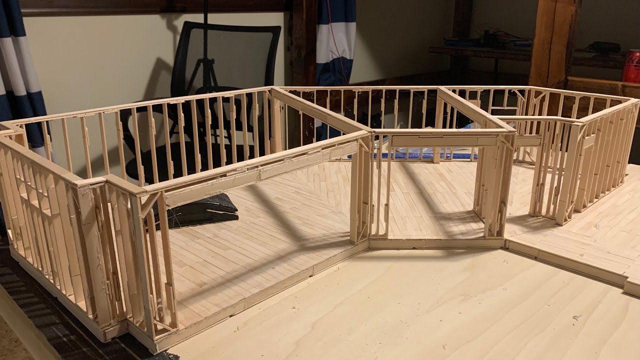 popsicle stick house construction | video 5