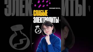 Слабые электролиты #химия