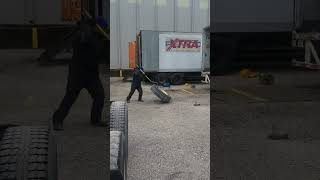 Semi Truck Workout With Big Hammer Aka Big Mama Flip Semi Tire