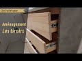 Ameublement sur mesure, création et pose des tiroirs .