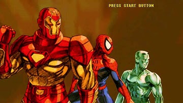 Marvel VS Capcom 2 (Xbox 360) Arcade Mode as Iceman, Spider-Man & Iron Man