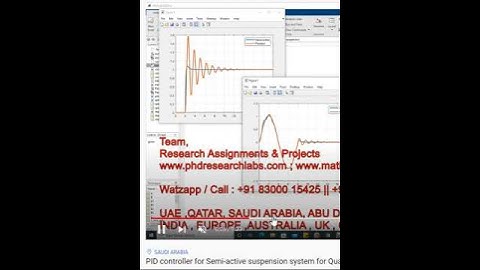 PID controller for Semi-active suspension system for Quarter Car model _ Passive and PID controlled