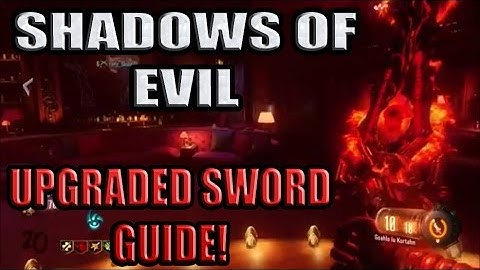 Black Ops 3 Zombies Shadows Of Evil How To Get & Upgrade A Sword!!! (Fire Sword Guide)