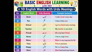 BasicEnglishLearningWithMH#EnglishVocabulary#EnglishWords#EnglishForBeginners#DailyEnglish