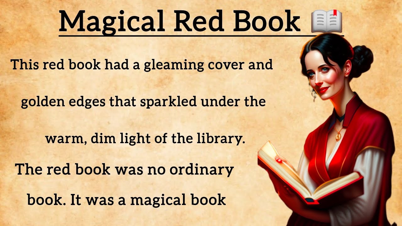 Outline Video The Magical Red Book 📖 English Story | English Speaking And Listening Practice Everyday