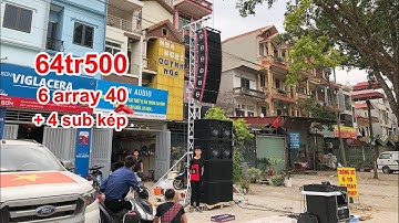 Line array 40 thanh nhôm đỏ cực đẹp tại DVH Audio 0363553277