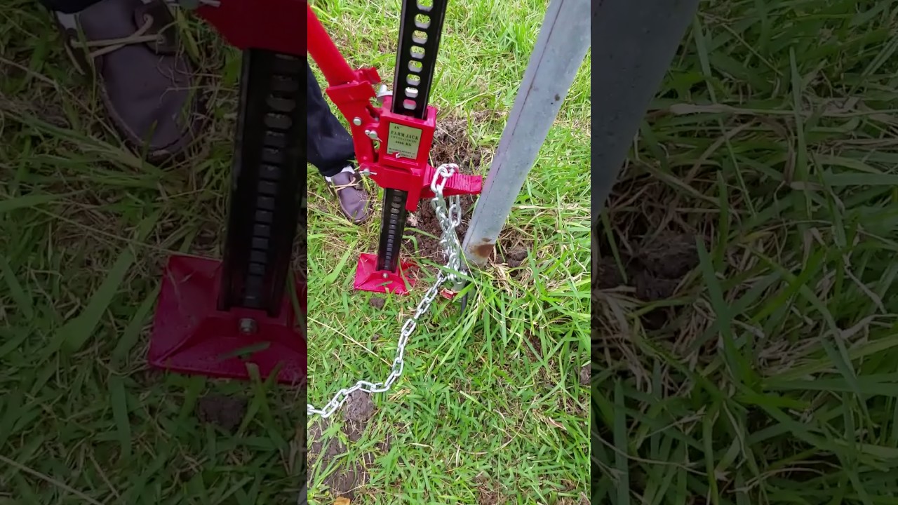 Easy fence post removal !!! YouTube